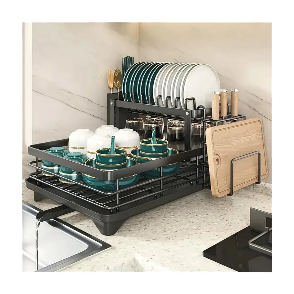 égouttoir à vaisselle, positionné de façon verticale, dans une cuisine