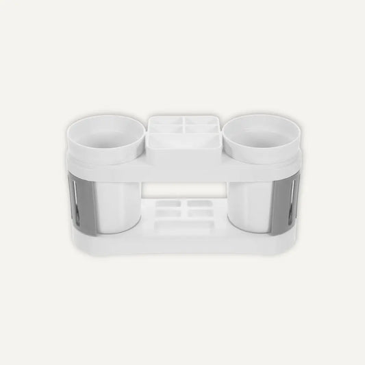 pot double vide en plastique pour affaires de salle de bain